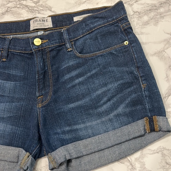 Frame Denim Women's Blue Denim Shorts - Picture 3 of 9